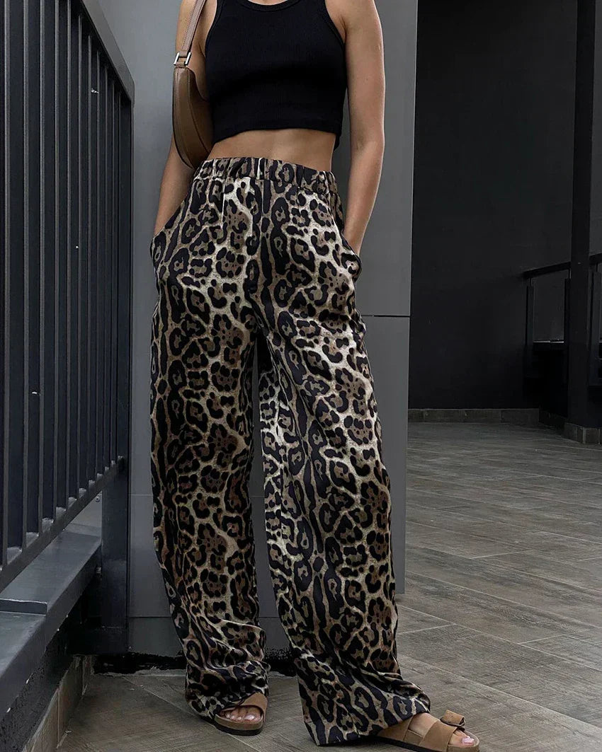 Melanie Leopard Pants