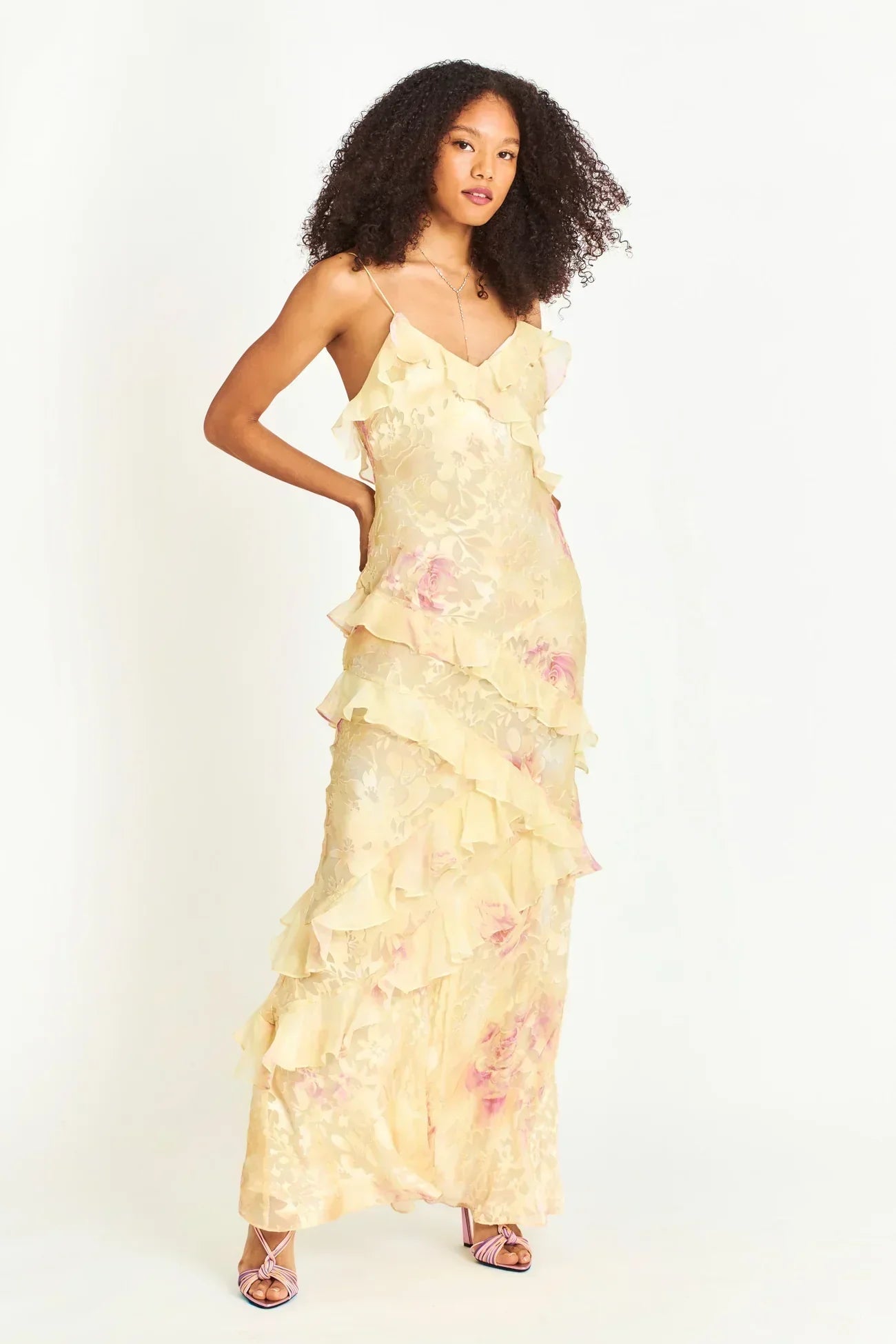 Cassidy Ruffle Maxi Dress