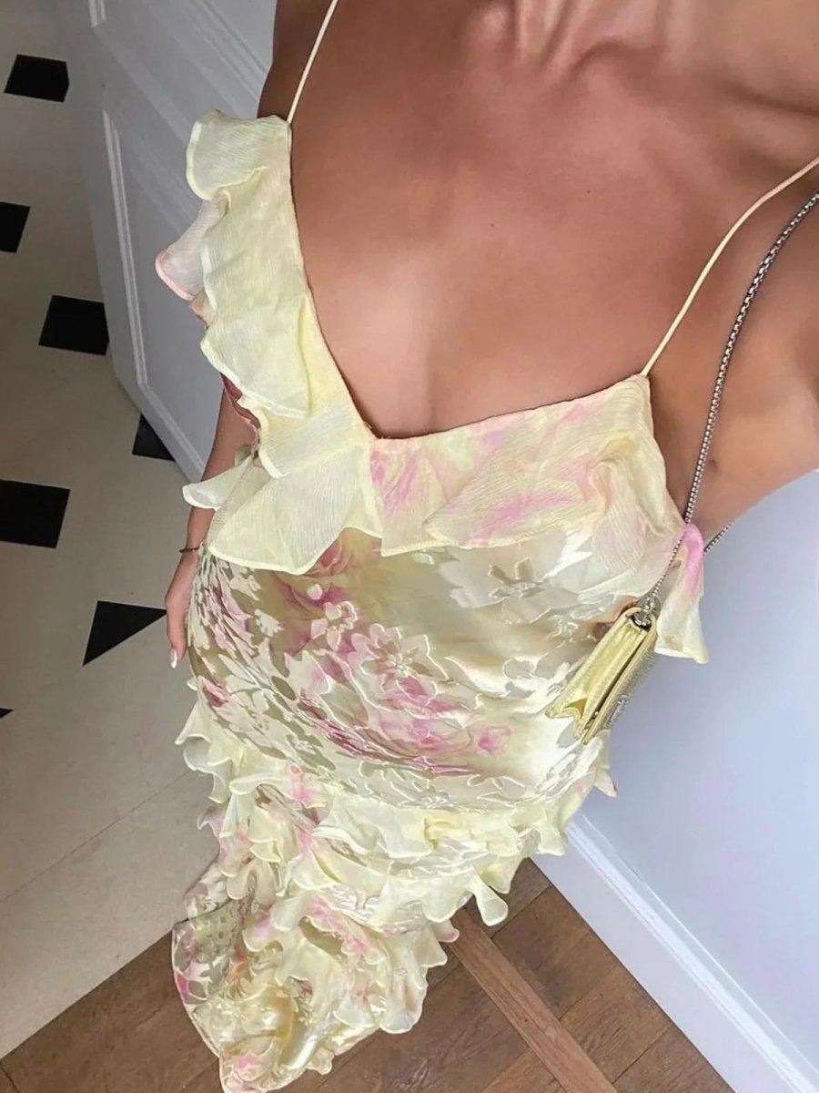 Cassidy Ruffle Maxi Dress