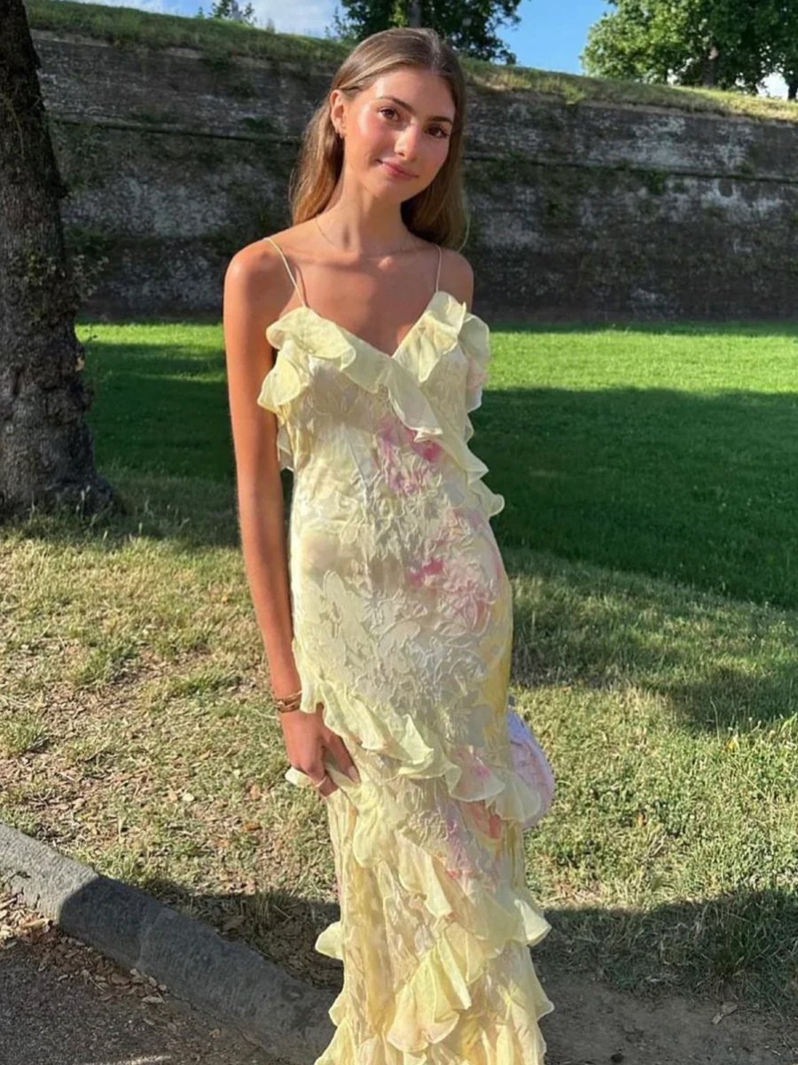 Cassidy Ruffle Maxi Dress