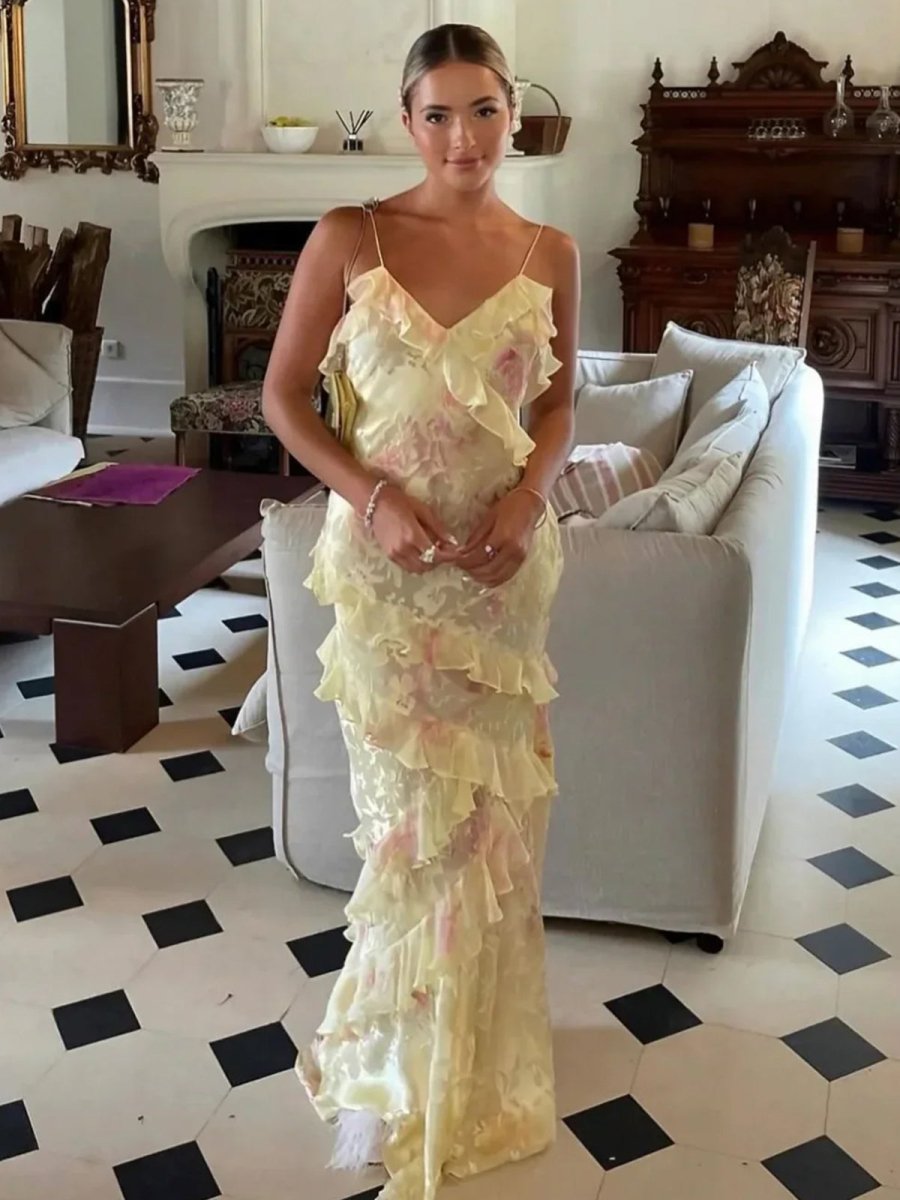 Cassidy Ruffle Maxi Dress
