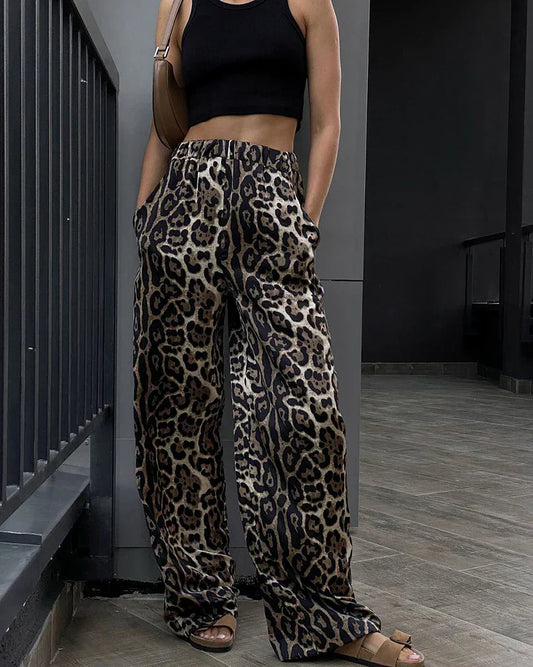 Melanie Leopard Pants