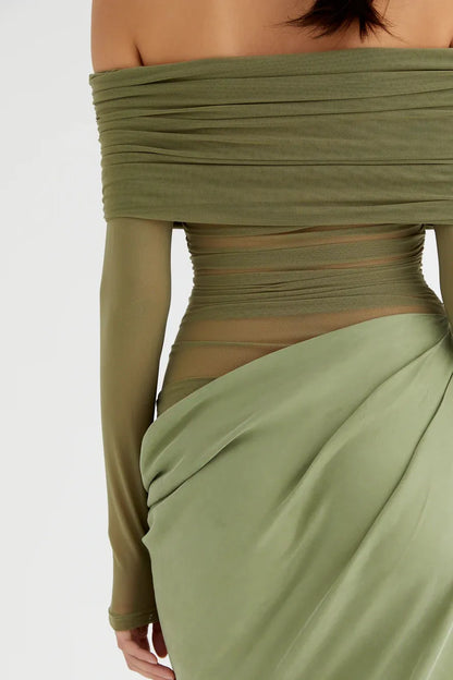 Aubrey Mesh Maxi Dress