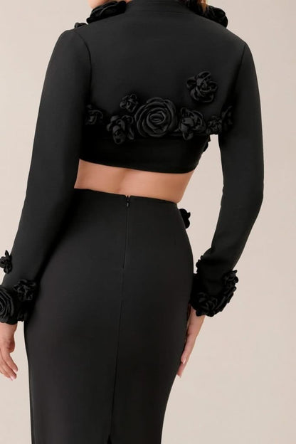 Bella Flower Embellished Bolero