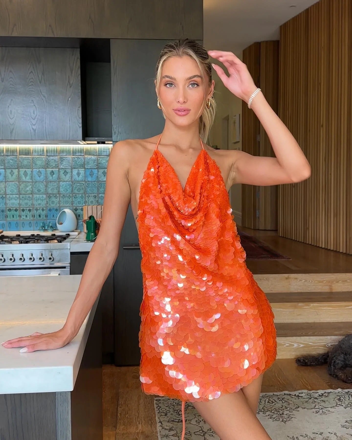 Marcella Sequin Mini Dress