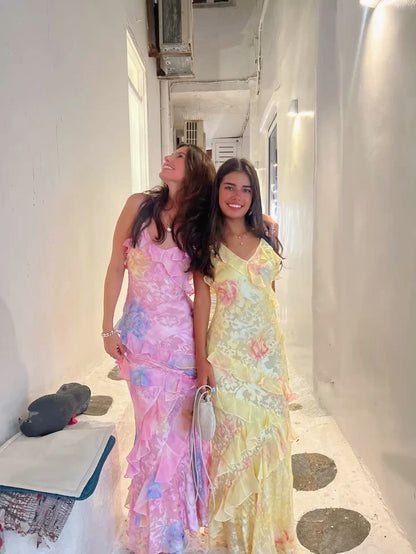 Cassidy Ruffle Maxi Dress