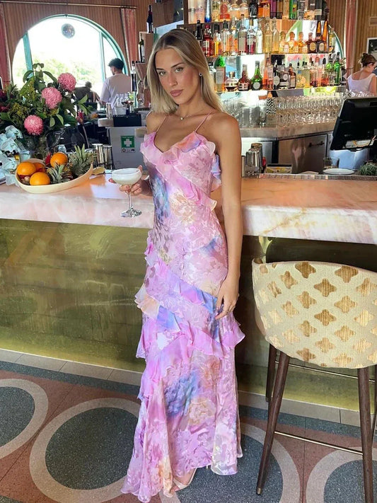 Cassidy Ruffle Maxi Dress
